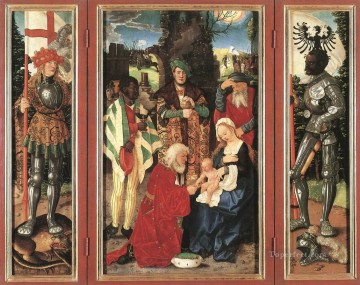  Hans Pintura al %C3%B3leo - Adoración de los Magos pintor renacentista Hans Baldung